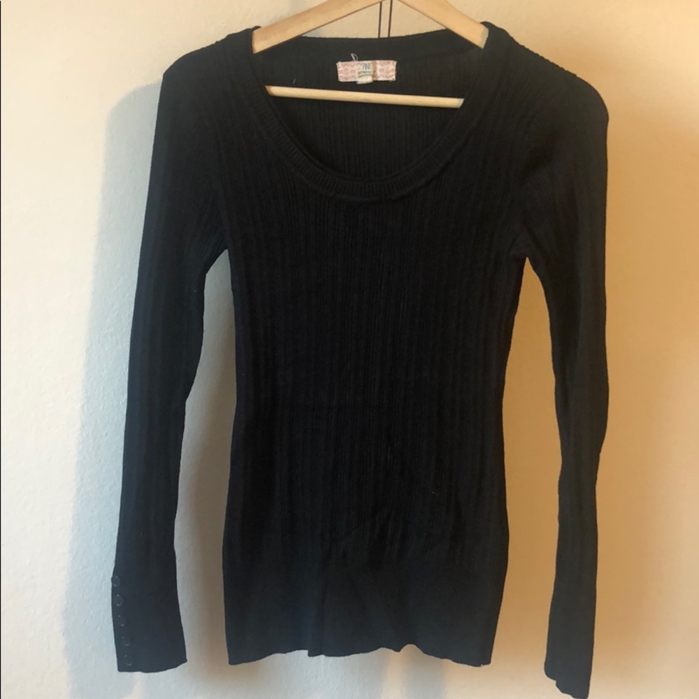 Pink Republic | Long Sleeve Top | Black